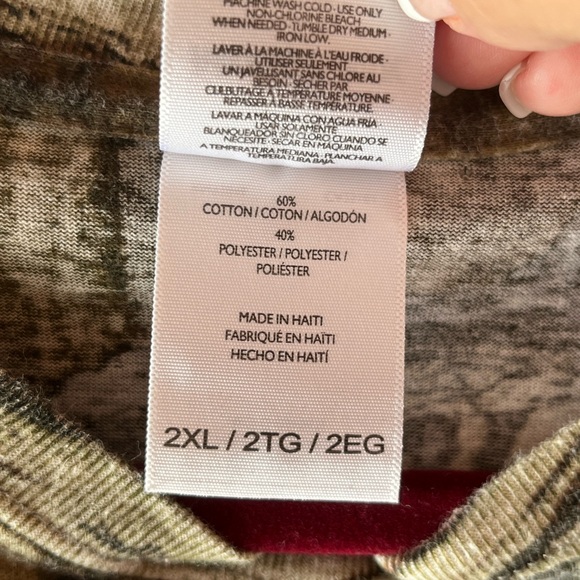 MOSSY OAK BREAK UP INFINITY PATTERN MENS TEE 2XL pre-owned - Picture 6 of 8